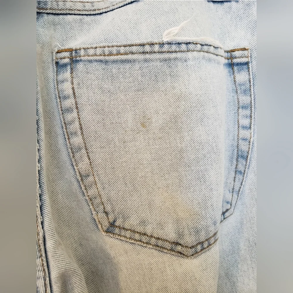 💪VINTAGE BRITCHES GREAT OUTDOORS BLUE JEANS MEN'S SIZE 31 x 31 FADED DISTRESSED - Picture 10 of 12